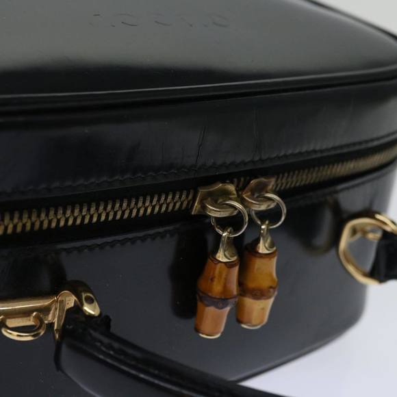 GUCCI Hand Bag Patent leather Black 000 270 0323 Auth 68516 - Picture 6 of 16